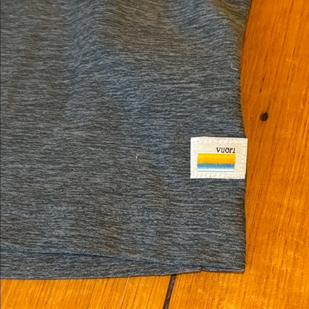 Vuori strato tech polo short sleeve shirt size XL green heather super soft - Picture 2 of 6